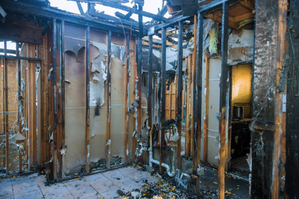 Professional Fire Damage Removal technician working in Geneva, NY